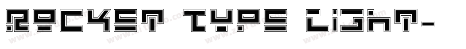Rocket Type Light字体转换